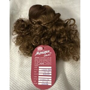 NWT Monique "Laura-Ex" Doll Wig Sz 13-14 Auburn Long Wavy Full Cap NWT
